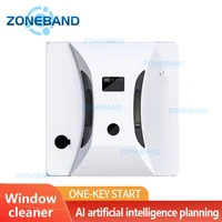 Window Cleaner Robot Electric Glass  Wipes Vacuum Smartphone Remote Control for Home Household Washing Tool with Water Spray 1