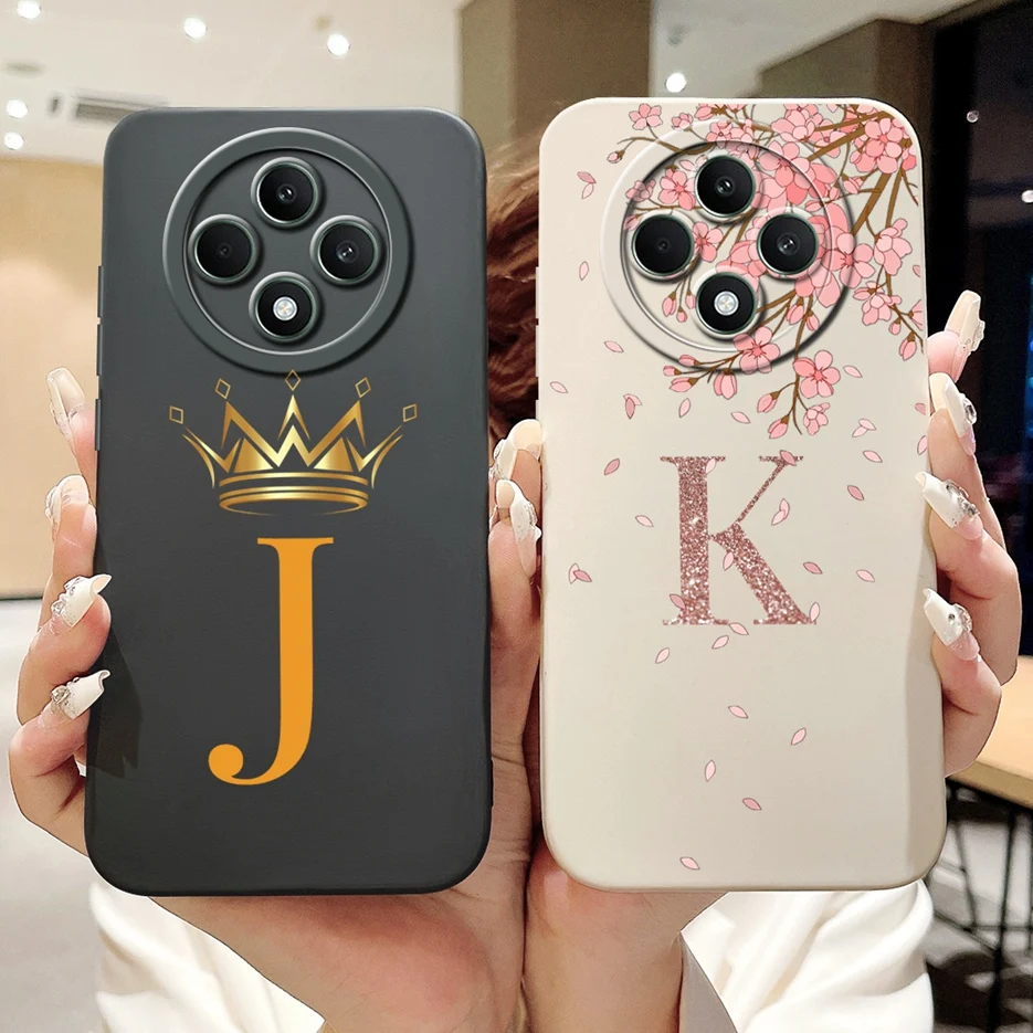Cute Crown Letter Shockproof Phone Case - Soft Protective Cover