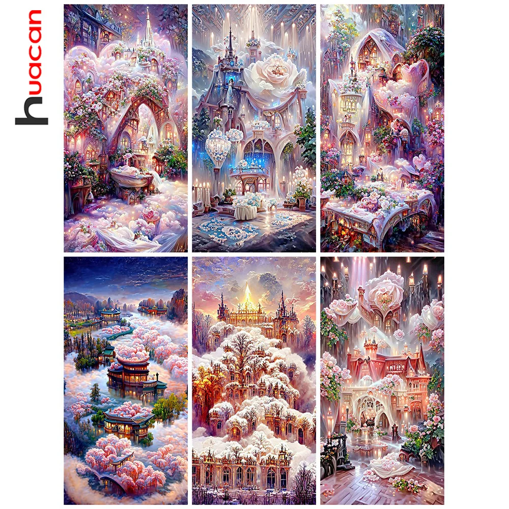 Huacan Ab 5d Diamond Painting New Book Tree Home Decor Embroidery Mosaic  Fantasy Landscape Crystal Picture - Diamond Painting Cross Stitch -  AliExpress