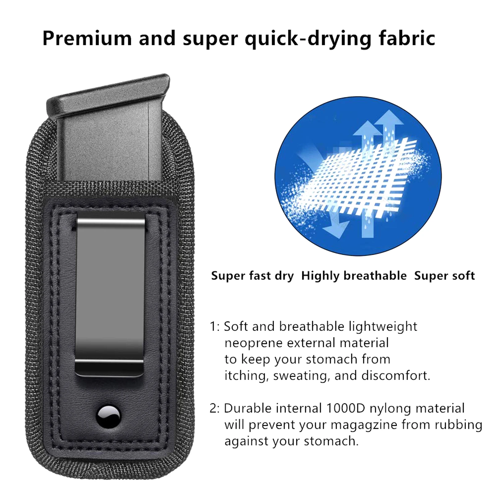 Concealed Carry Magazine Holster for 9mm 40 45