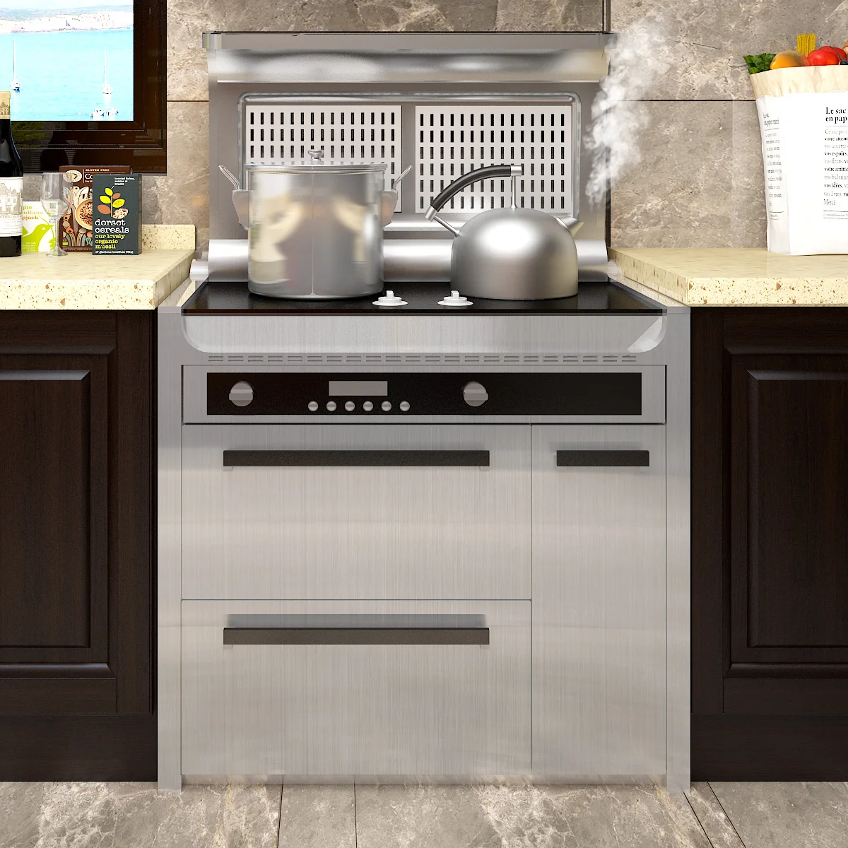 PVC Metal Brushed Gold Silver Removable Wallpaper Decor Film Vinyl Waterproof Oil-proof House Appliance Kitchen Elevator Sticker 5