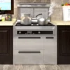 PVC Metal Brushed Gold Silver Removable Wallpaper Decor Film Vinyl Waterproof Oil-proof House Appliance Kitchen Elevator Sticker 5