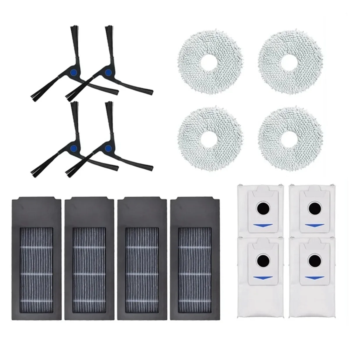 

Боковая щетка для Deebot X2 / X2 Omni / X2 Pro/DEX86, тряпочка для швабры, фильтр НЕРА, пылесборник, запасные части, аксессуары