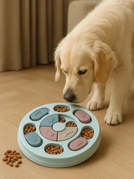 Giocattoli per animali domestici, gatti e cani, per alleviare la noia, piatti per l'alimentazione, ciotole per alimentazione lenta, allenamento interattivo per il cervello, attrezzature per l'alimentazione