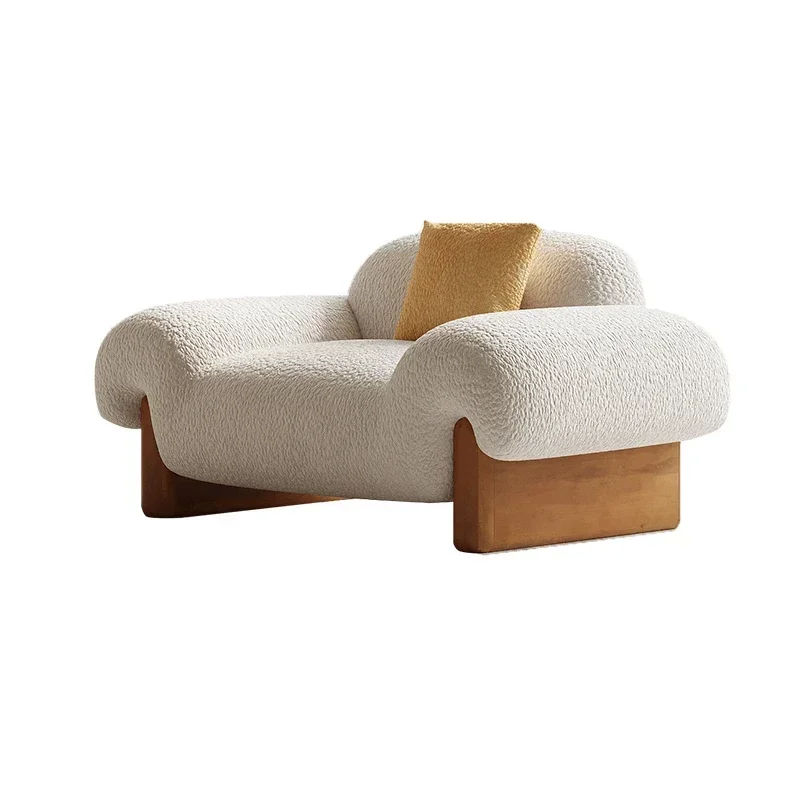 Living Room Sectional Couch European Nordic Lounge House Lazy Arm Sofas Home Floor Modern Wooden Muebles Para Hogar Furnitures
