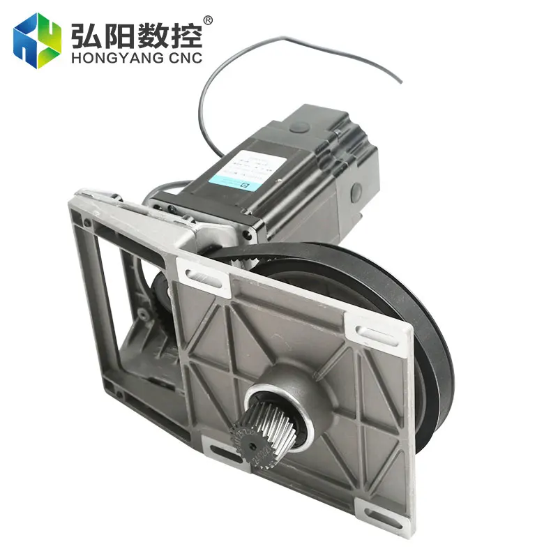 1.5m Module Standard +10mm Pinion Cnc Router Ration 5:1 Gearbox Left Helical Belt Reducer For 86*86 Stepper Motor Cast Aluminum