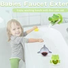 Shark Crocodile Extender Wash Silicone Hand Wash Faucet Cover Kids Bath Spout Cover Safety Corner Guards Protector 1