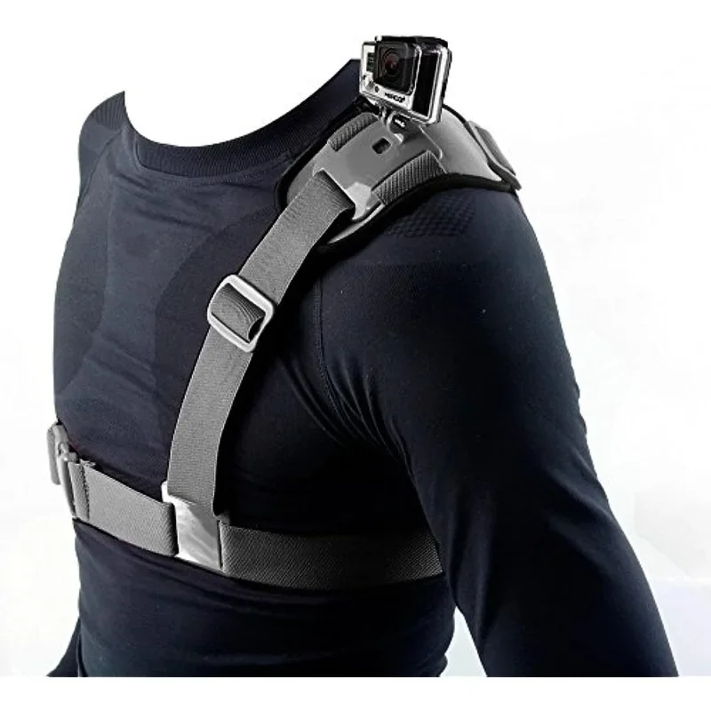 

Shoulder Strap Mount, Single Shoulder Chest Harness Support Belt for GoPro Hero11/10/9/8/7/6/5/4/DJI/YI/Akaso/EKEN/Sjcam/Axnen