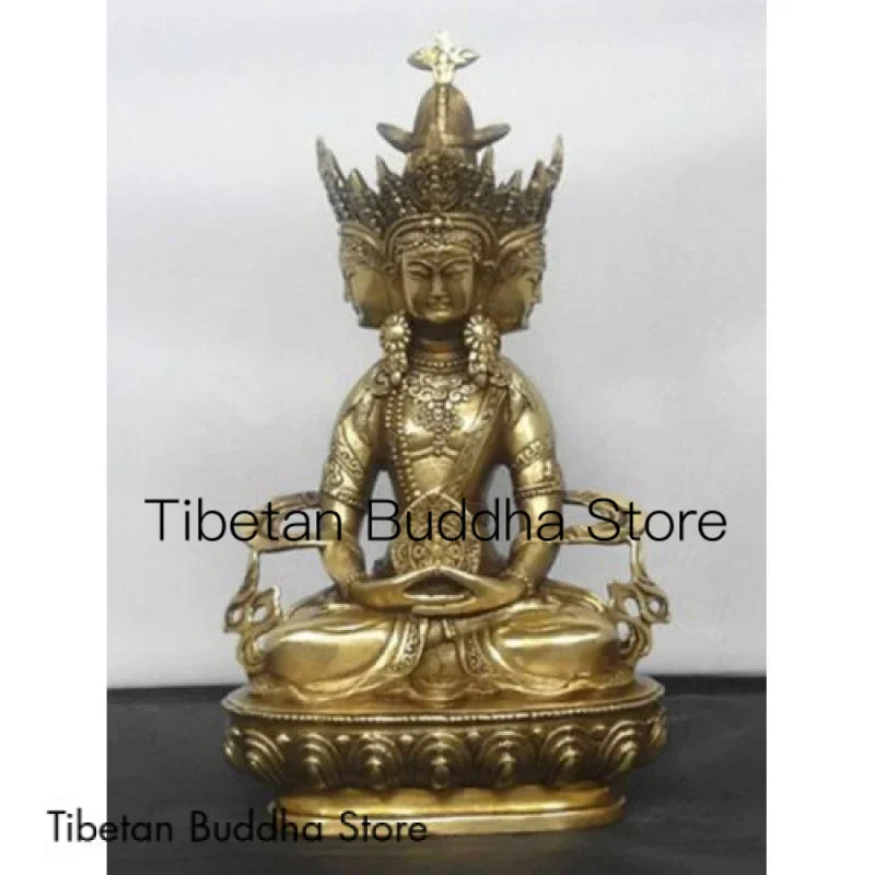 

9“Buddhist bronze VAIROCANA, Herr der Mitte buddha statue