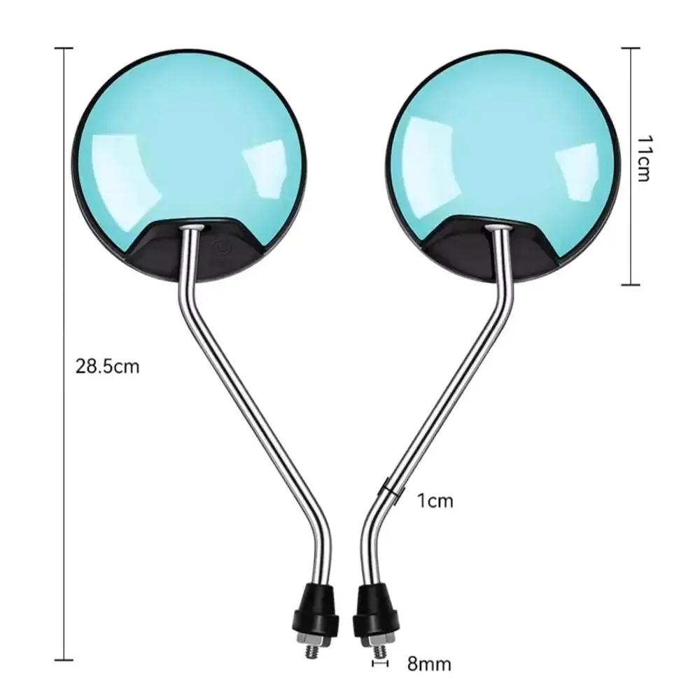 Electric Bicycle Rearview Mirror 8mm Thread 360 Degree Rotating Retrofit Convex Bicycle Reflective Mirro For Yadei Lovemai