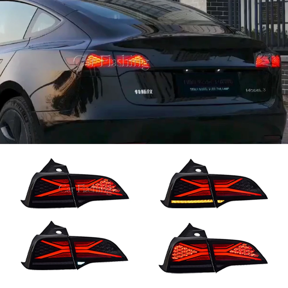 Car Tail Light For Tesla Model 3 Model Y 2016 2022 Led Taillights