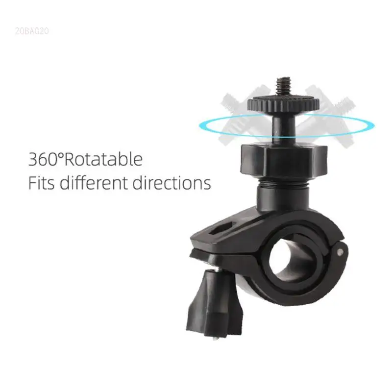 

Clamp Camera Mount Holder Bike Clip 1/4 Inch Adapter for Insta360 Sports Camera for OSMO Mobile 2 3 Accessories