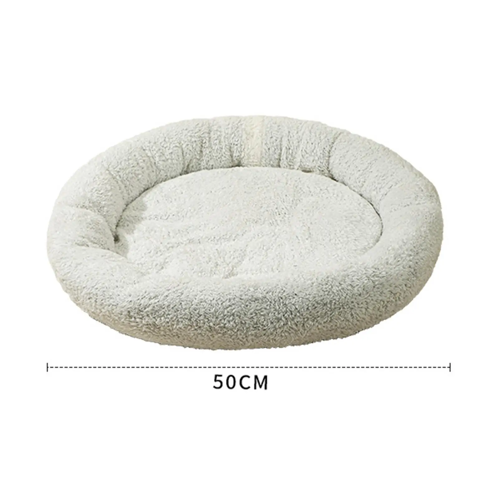 Luxurious Round Pet Bed for Furry Friends - Cozy Haven for Small