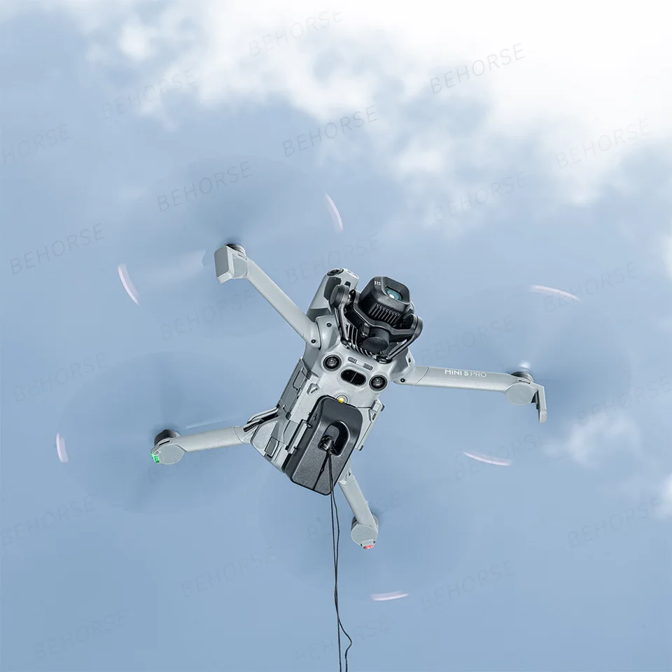 Sistema Airdrop Per DJI Mini 5 Pro – Dispenser 60g Con Telecomando A Luce, Supporto Elica 2 In 1, Per Pesca, Matrimoni E Pubblicità