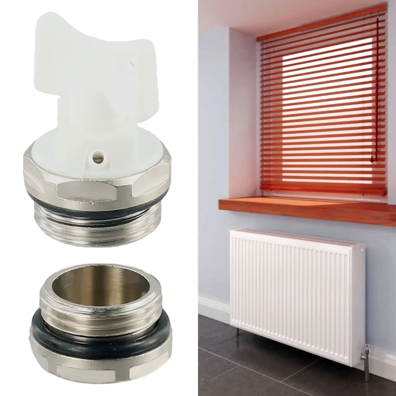 

Long lasting Durability 15PCS 12 Radiator Air Vent Bleed Valve & Blanking Plug Set Designed for High Pressure Conditions