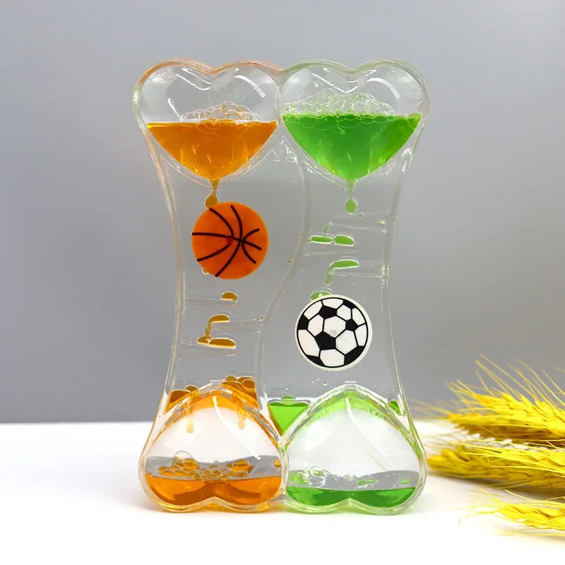 Ornament Crafts Liquid Oil Leakage Drops Peach Heart Acrylic Plastic Student Gifts Children's Toy Festival