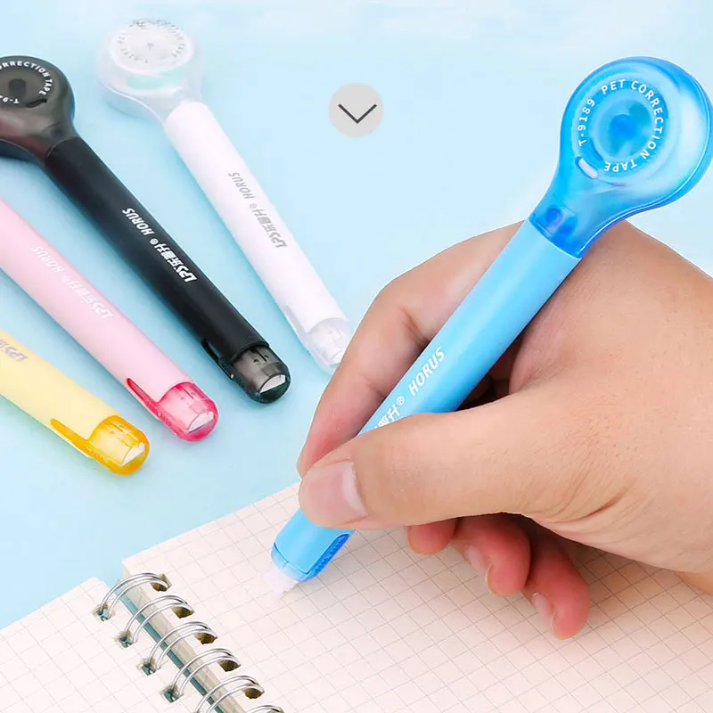 Pen Shape Correction Tape 6 m Length 5mm Width Macaron Color Creative Design School Stationery correction tape
