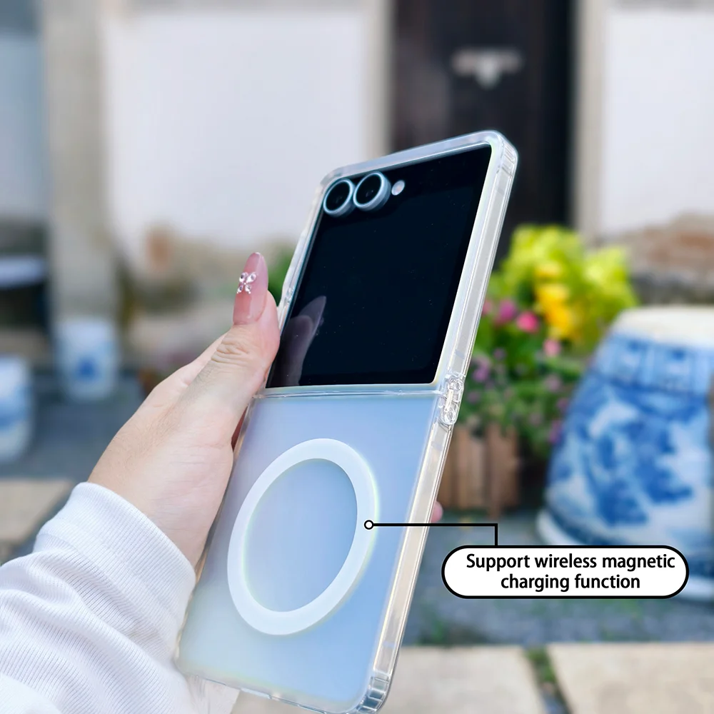 Sunshine Gradient Matte Magnetism Phone Case with Magsafe & Wireless Charging Compatibility