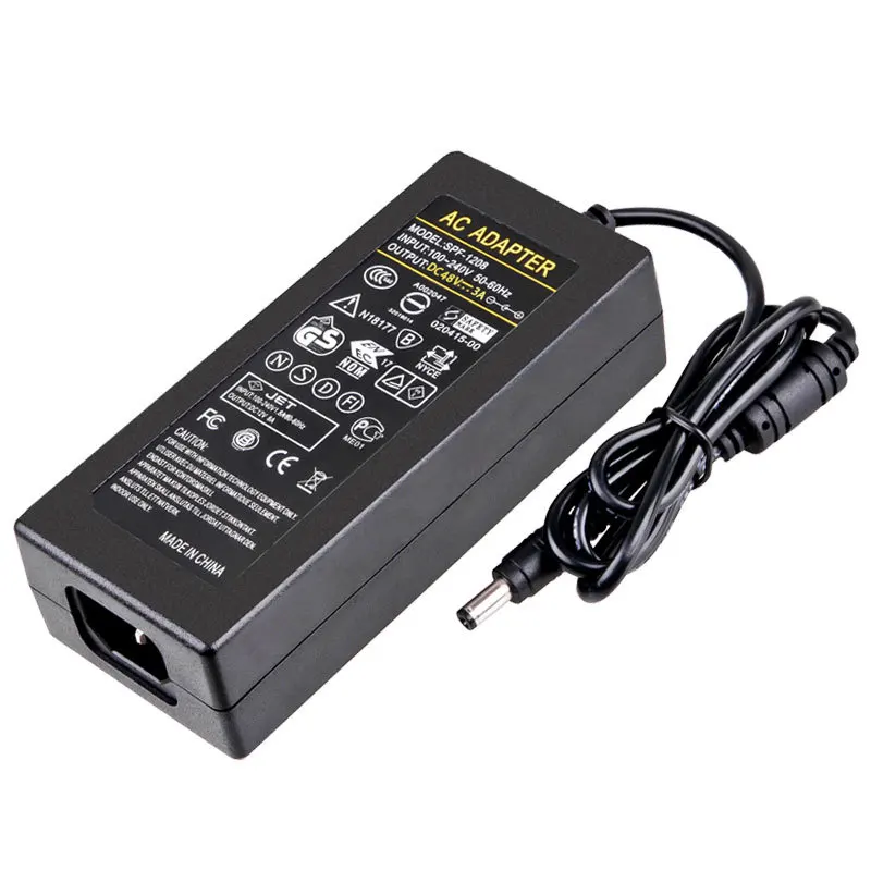 cctv poe injector camera ip ethernet telefone dc 48 v 3a 144w 02