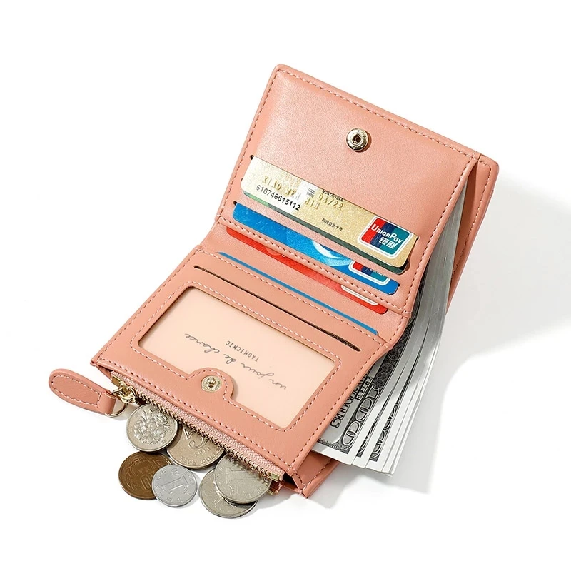 Splice PU Leather Short Women Wallet Many Department Ladies Small Clutch Money Coin Card Holders Purse Female Wallets Cartera 5