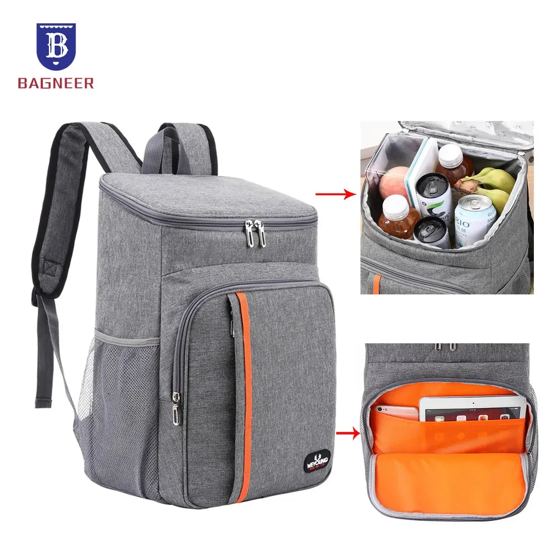 Outdoor Thermal Cooler Backpack Bags Insulated Leakproof Lunch Bag 20L Camping Drink Refrigerator Picnic Food Fresh Keeping Bag