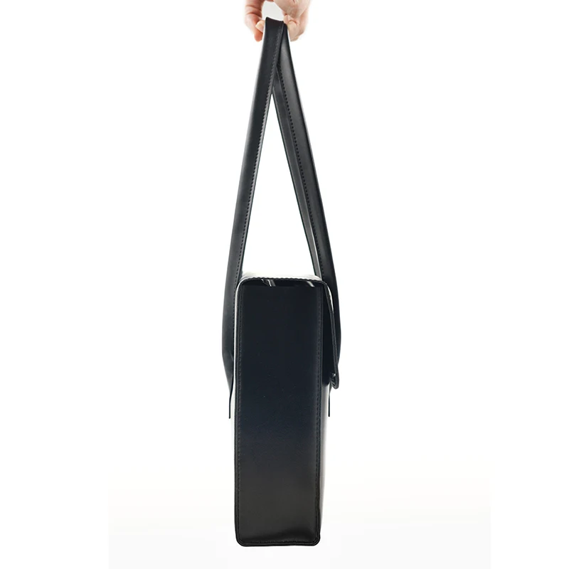 Senhoras Couro do Plutônio Bolsa para Portátil 13 14 15.6 16 Polegada para Macbook ar Tablet Huawei Matebook Thinkpad Bolsas de Ombro Único - Imagem 3