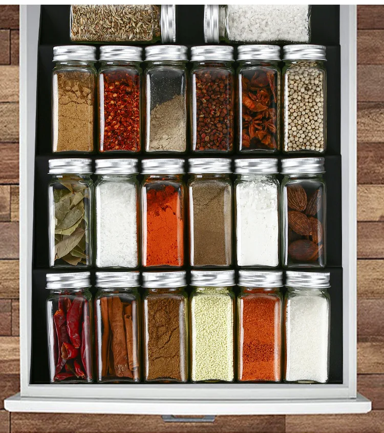 Spice Rack Ladder Spice Rack Kitchen Bottle Seasoning Jar Drawer Storage Kitchen Storage