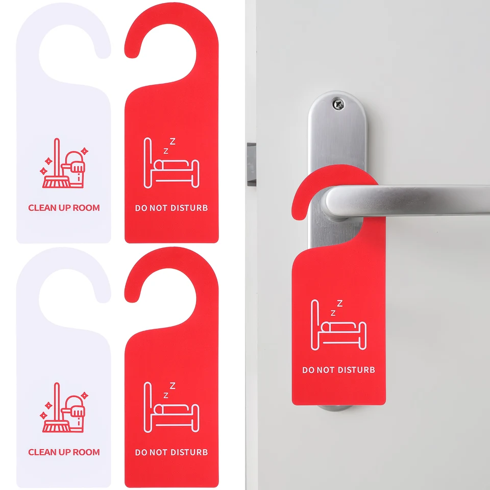 Ne Pas Déranger Les étiquettes De Porte De Service De L'hôtel . Image