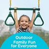 Swing Sets For Backyard-Set Includes 18Inch Trapeze Swing Bar & 48Inch Heavy Duty Chain With Locking Carabiners (Green) 4