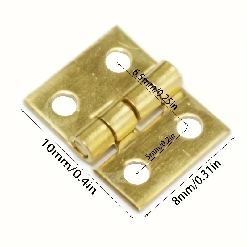 Mini Metal Hinge 25Pcs for 1/12 House Miniature Cabinet Furniture