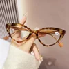 Cat Eye Hyperopia Eyeglasses Anti Blue Light Reading Glasses for Women Men Trendy Colorful Floral Frame Presbyopia Glasses 4