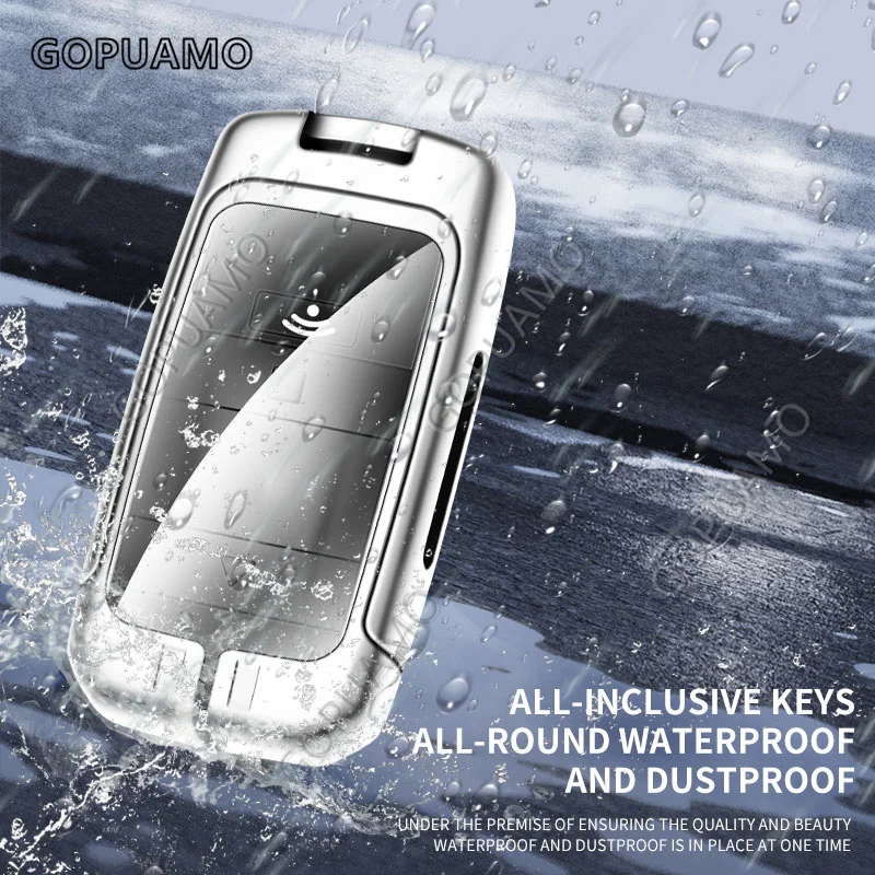 

Для Rolls-Royce Cullinan A Key чехол Phantom Ghost Wraith Dawn Key чехол Shell Buckle цинковый сплав + кожаный чехол для автомобильного ключа