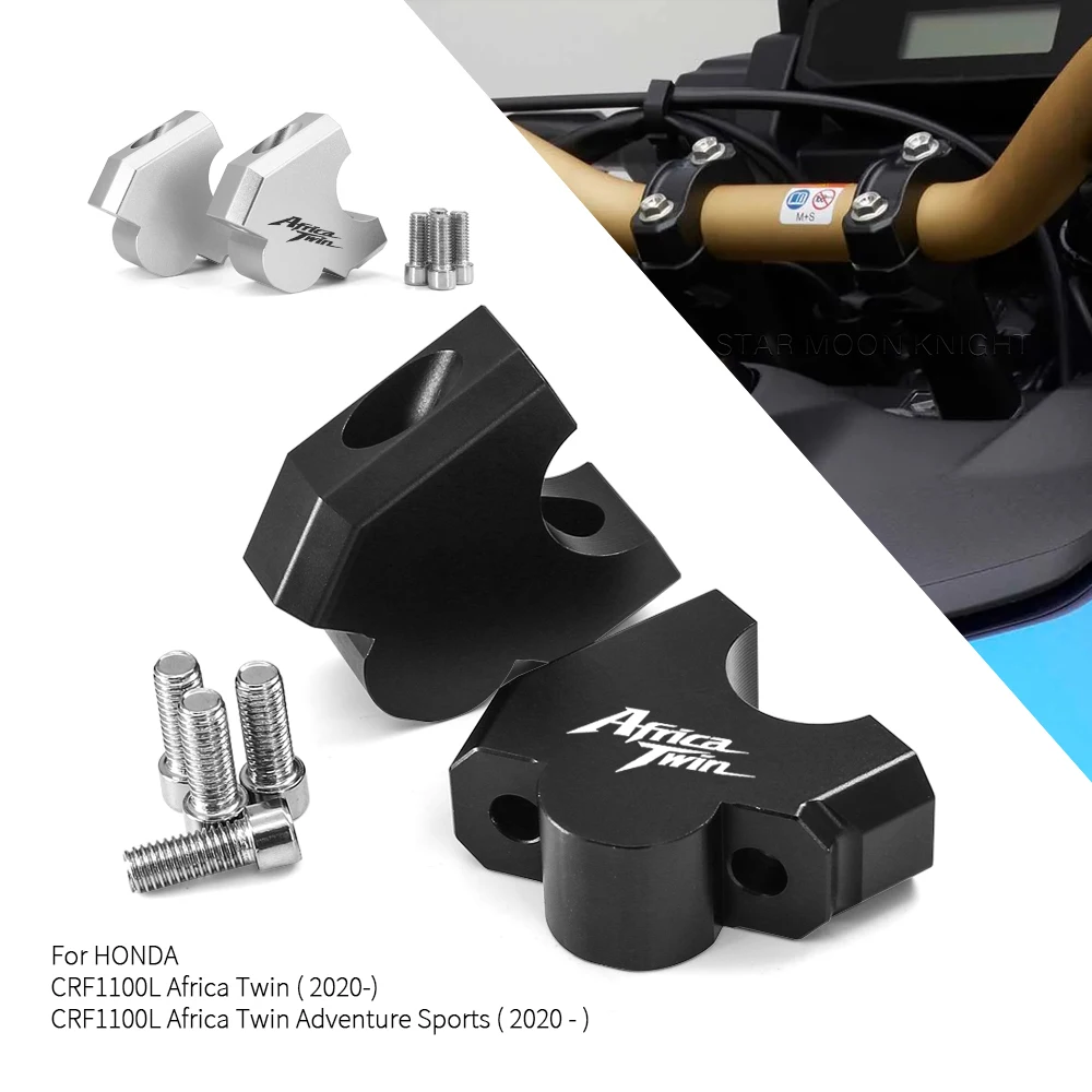 

For HONDA CRF1100L Africa Twin Adventure Sports CRF 1100 L Motorcycle Handle Bar Riser Clamp Extend Handlebar Adapter Mount