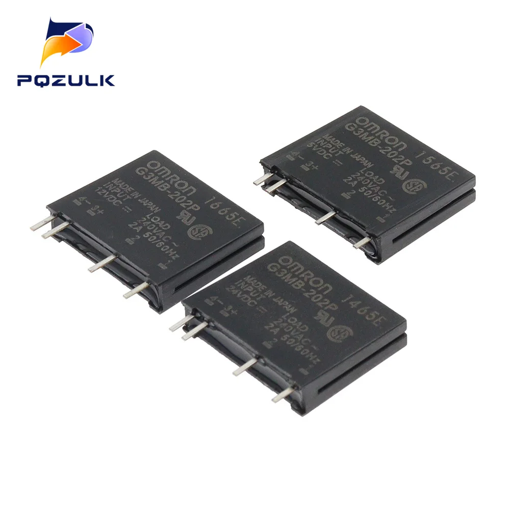 Relé de Estado Sólido Original G3mb202p5vdc G3mb-202p-5v G3mb-202p Dc-ac Pcb Ssr em 5v 12v 24vdc Saída 240v ac 2a 10 Pcs Novo