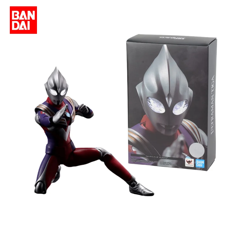 

Bandai SHF real bone carving Heisei Sanjie Ultraman Tiga light giant movable model collection hand toy children's holiday gift