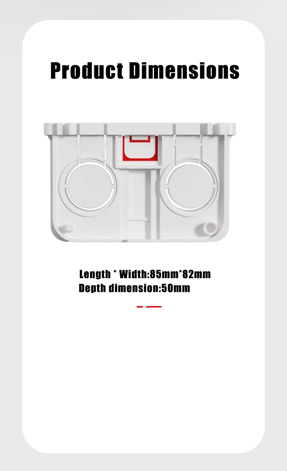 Type 86 concealed bottom box, switch and socket concealed box, PVC fireproof and