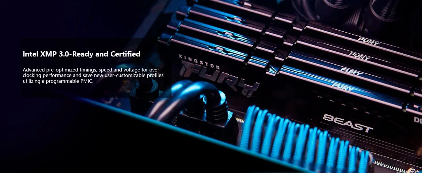 未使用Kingston FURY Beast DDR5 32GB 6000Mhz Kingston FURY Beast 32GB 6000MT/s DDR5 CL36 Desktop Memory