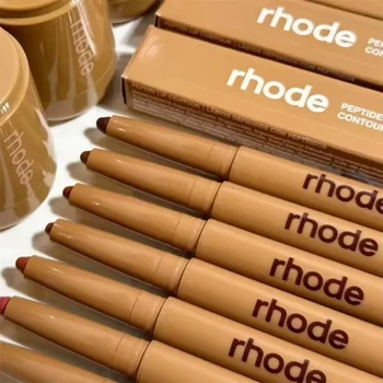 Rhode Lip Tint Pencil Pen Rossetto in Polvere Fard Gloss Rouge Trucco a Lunga Durata con Peptidi per la Pelle a Forma di Labbra