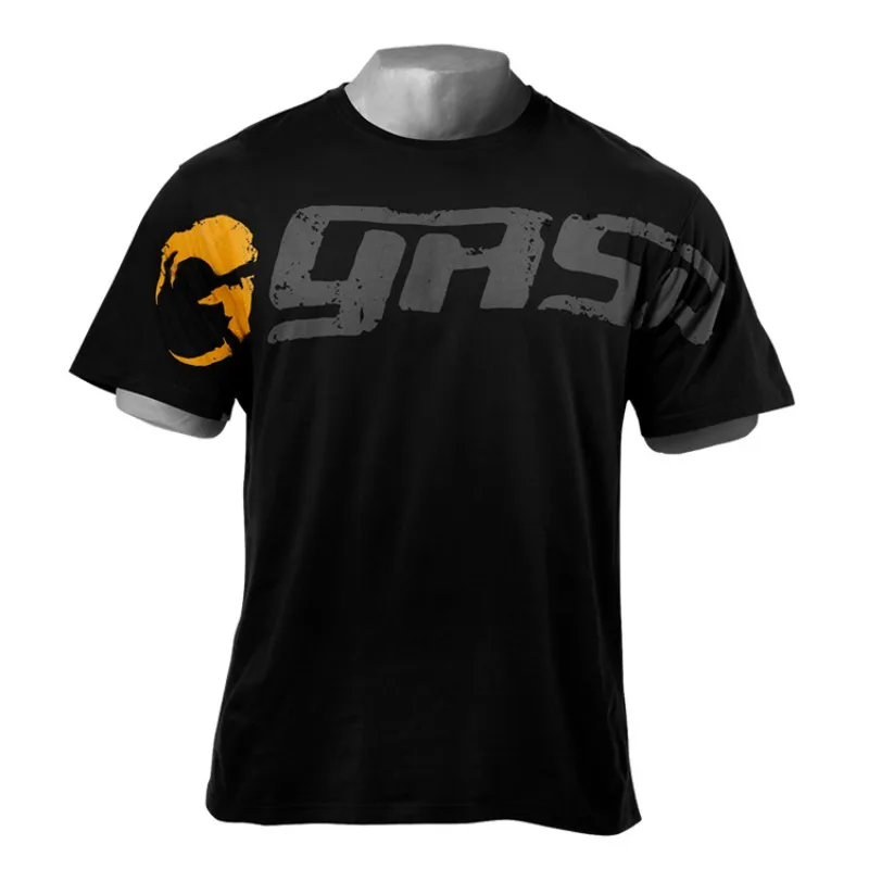 Cotton Short Sleeved Shirt GASP Original Tee Gaishipu Shiyuan Big Men's Short-sleeved Cotton Loose and Comfortable Muscle Bodybuilding T-shirt