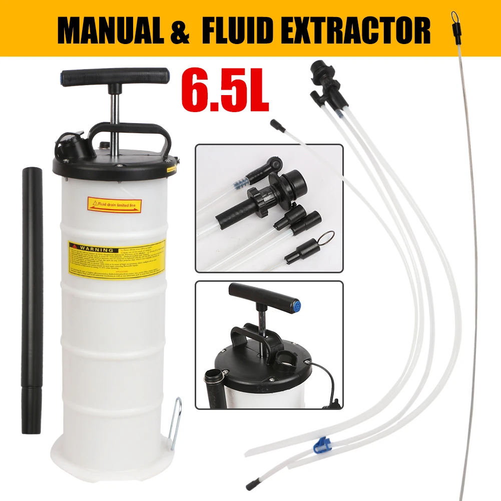 6.5L Manual Waste Oil Fluid Extractor Pump Suction Vacuum Fuel Changer