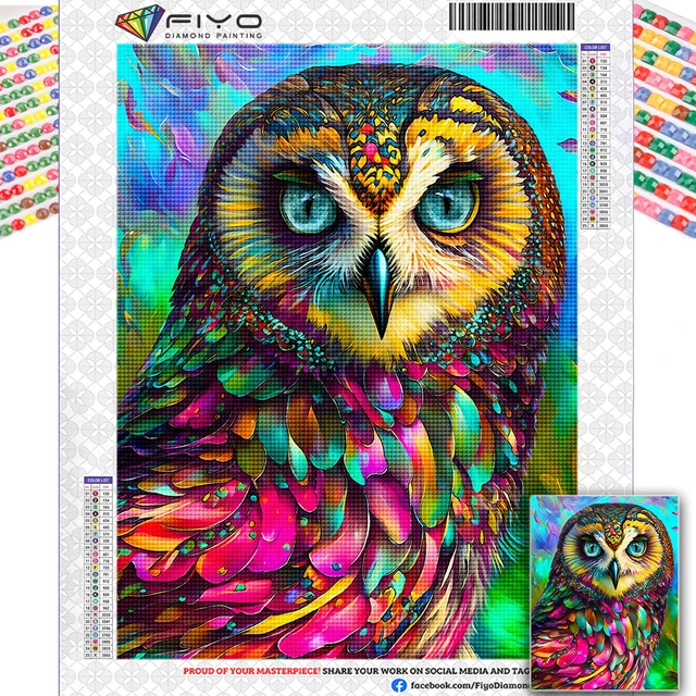 5D Diamond Painting owl Diamond Mosaic Painting Kits animals Full  Square/Round Drill Rhinestone Embroidery DIY Home Decor - AliExpress