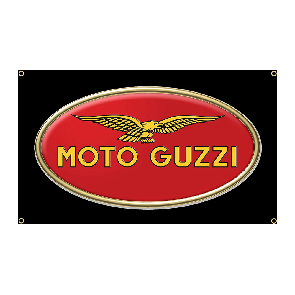 90x150 см итальянский мотоциклетный флаг Moto Guzzi полиэстер с принтом для гаража или наружного украшения баннер гобелен