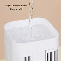 Ventilateur climatiseur de bureau, excellent effet rafraîchissant, veilleuse pour maisons et dortoirs 5