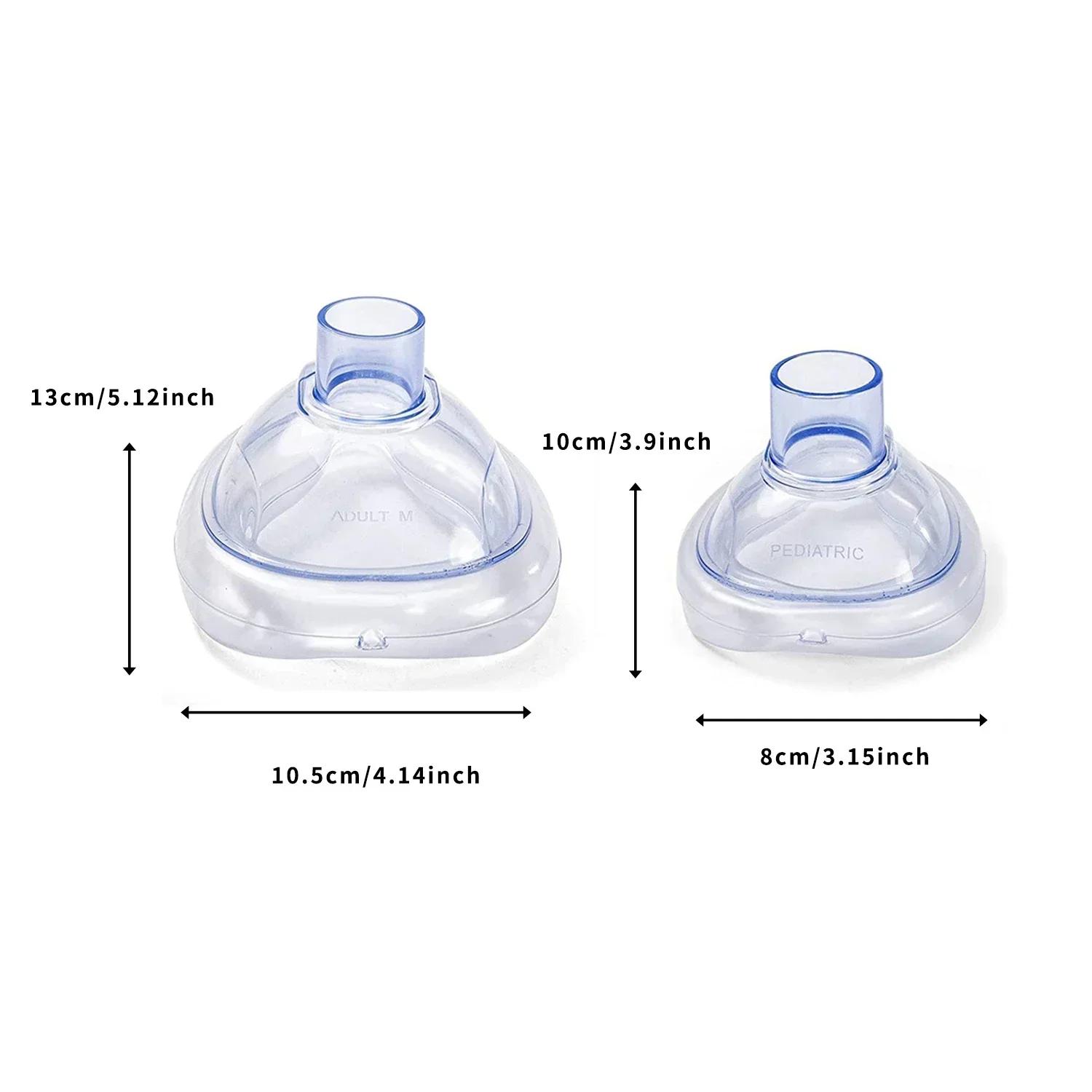 Anti Choking Face Mask First Aid Kit Choking Respiratory Anti Asphyxia Face Mask Artificial Emergency Adults & Children 2 Size Home CPR Rescue Device