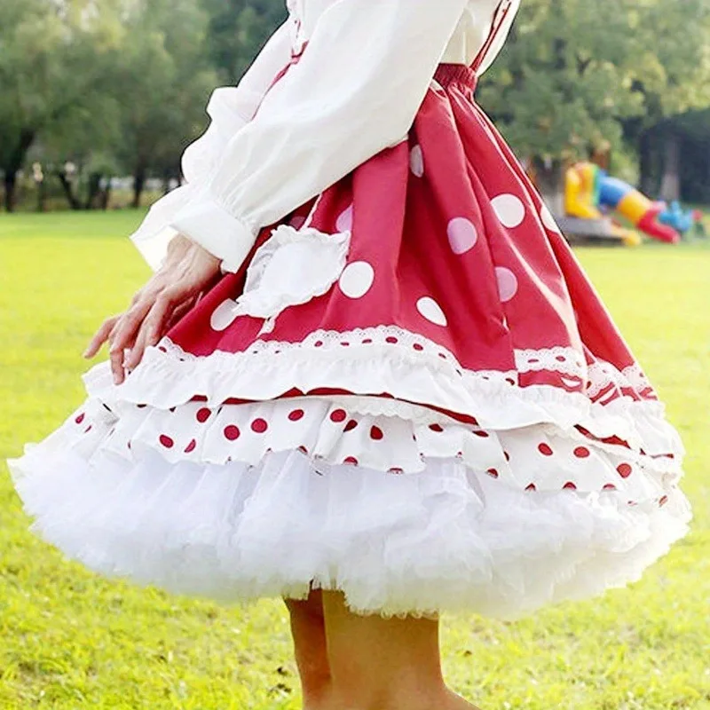 Women's Elastic Chiffon Petticoat Puffy Tutu Tulle Skirt Princess Ballet Dance Pettiskirts Underskirt Multi-Layer
