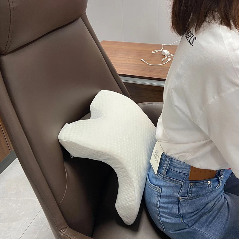 U자형 곡선 정형 외과 베개, 수면 메모리 폼 핸드 베개, 중공 정형 외과 커플 목 베개, 여행 측면 침목
