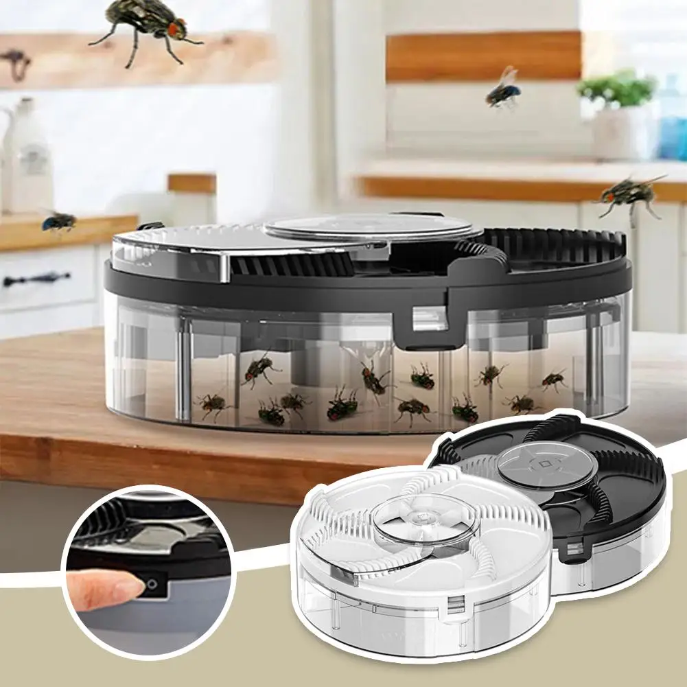 

Automatic Pest Catcher Rechargeable Pest Catcher Device Reject Quiet Kitchen Indoor Household Home Removable Flytrap Insect Y5U6