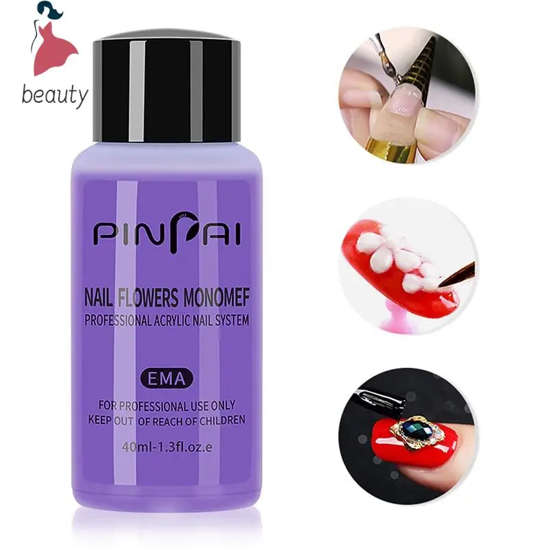 Nail Acrylic Liquid 40ml Acrylic Liquid Monomer Crystal Nail Art Nail Extension Carving Liquid Crystal Art Extension