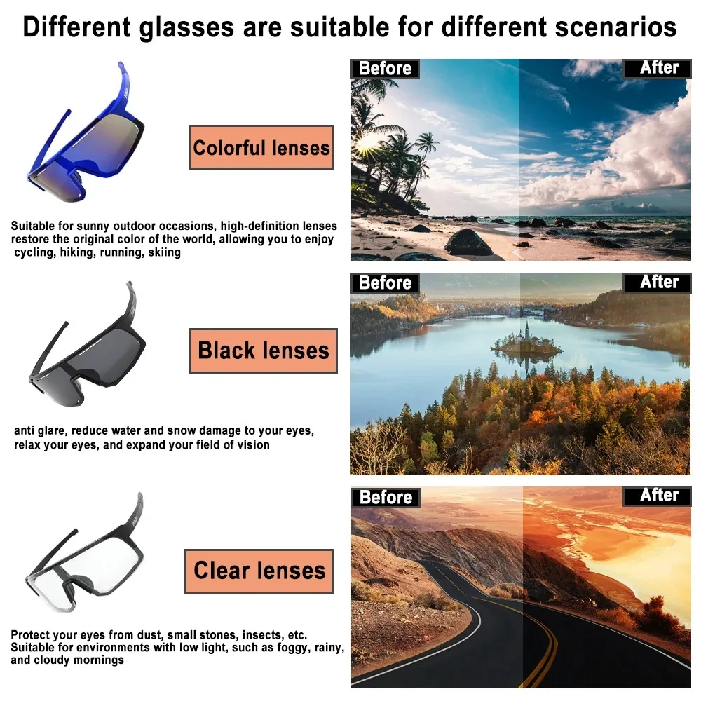 Cycling Sunglasses Giant Professional Grade UV Protection Anti-Glare with case