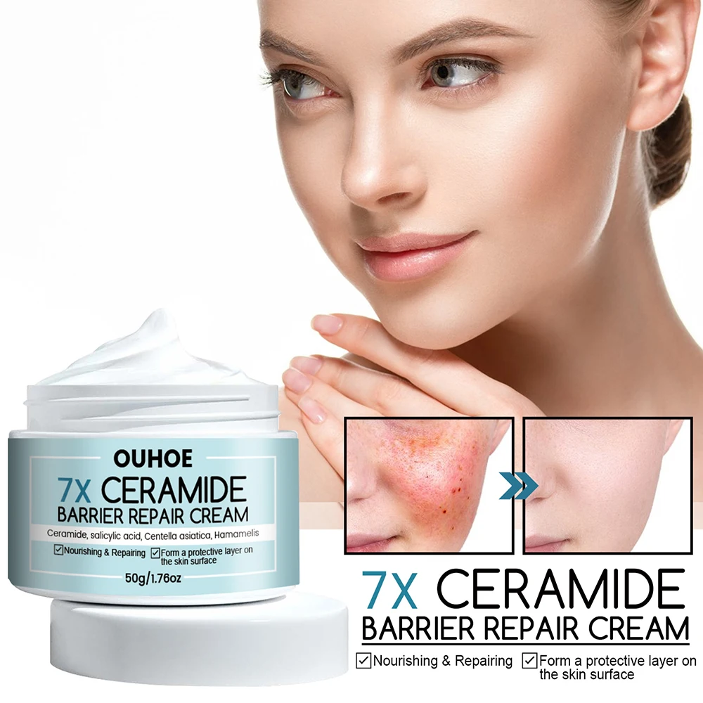 

Ceramide Facial Redness Repair Cream Improve Sensitive Skin Dryness Moisturizer Hydrating Sooth Lotion Korean Cosmetics Skin Car